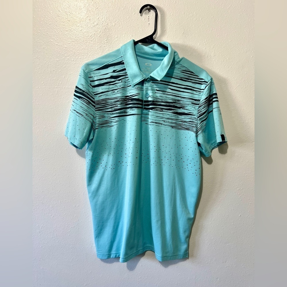 Oakley Men's Azalea Striped Golf Polo Short Sleeve Top - Medium - Picture 3 of 9
